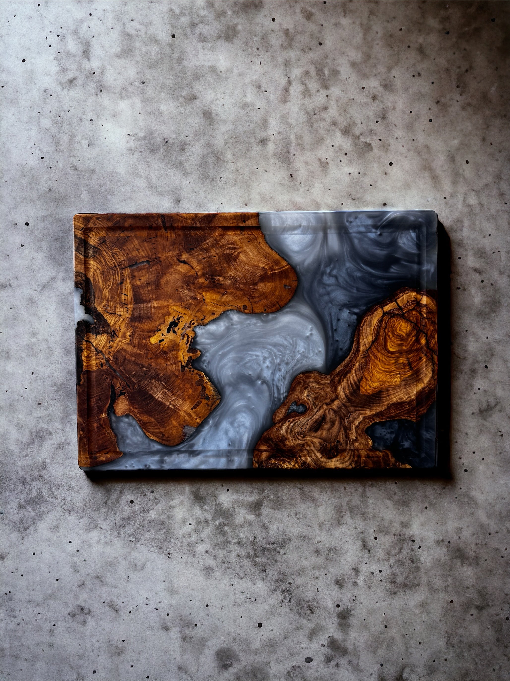 Epoxy Board Schwarz Grau