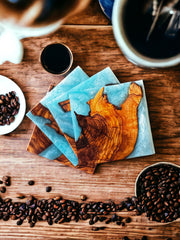 Tassenuntersetzer Iceblau