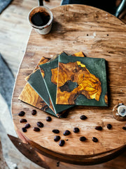 Tassenuntersetzer Grün